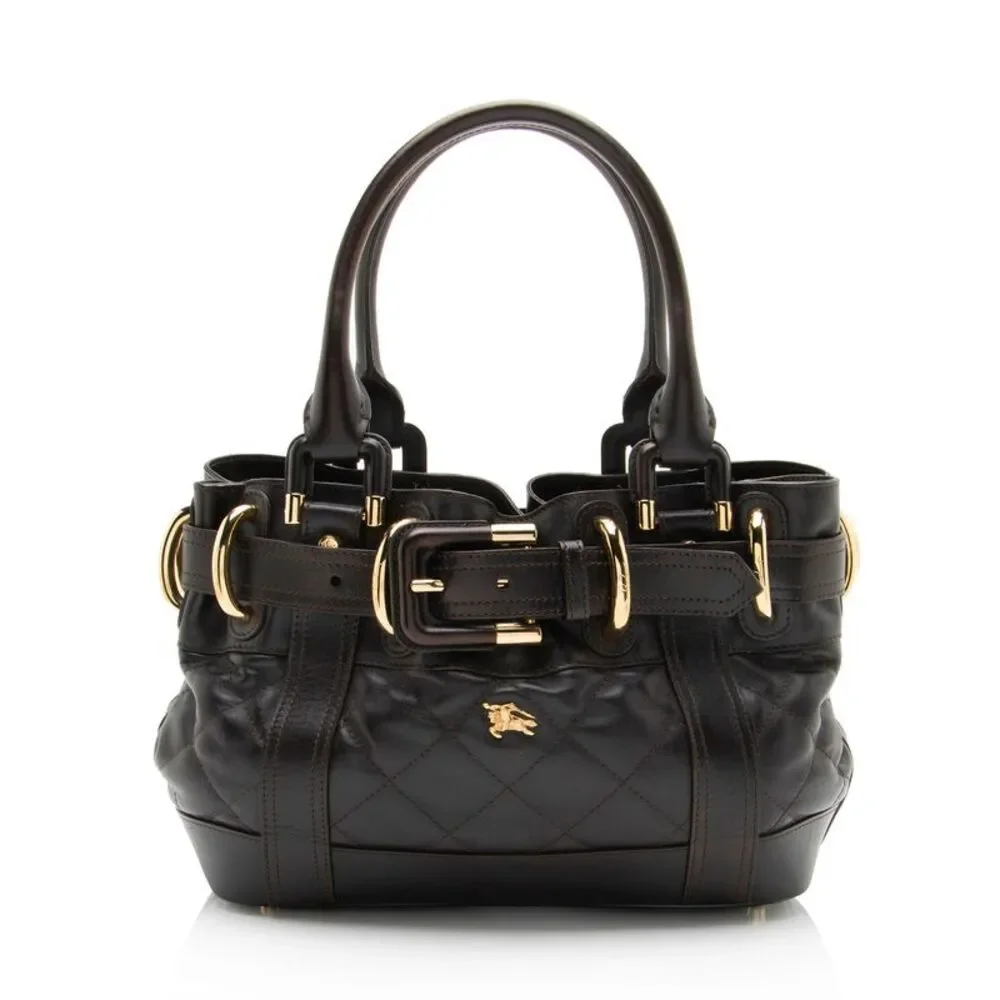 Burberry Quilted Leather Beaton Baby Satchel